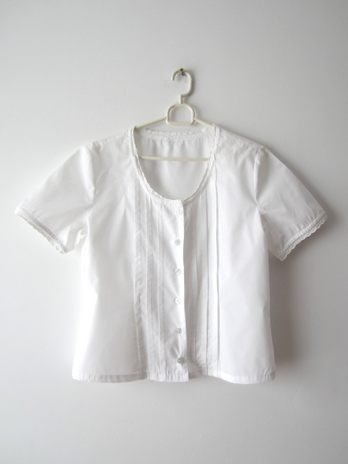 Grandmother Vintage Room + Vintage White Summer Blouse