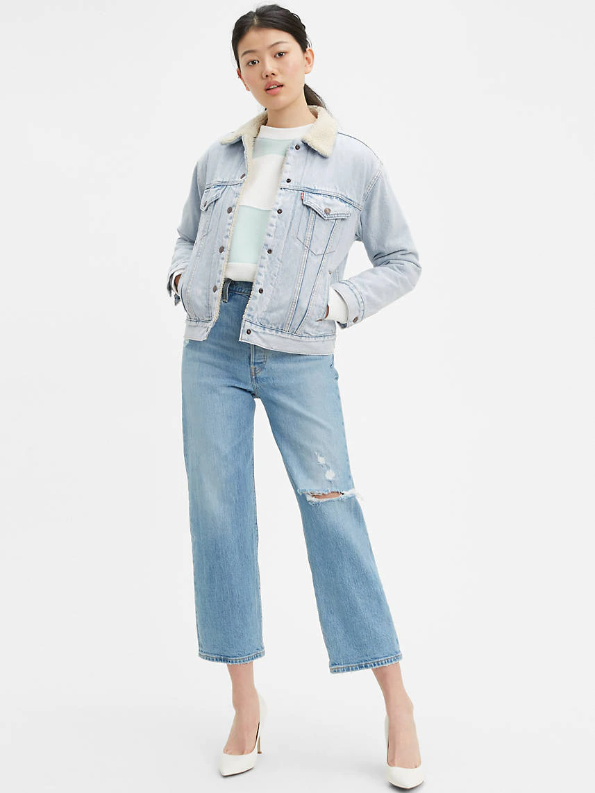 Levi’s + Ribcage Straight Ankle Women’s Jeans