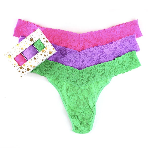 Hanky Panky + Holiday 3 Pack Plus Size Thongs