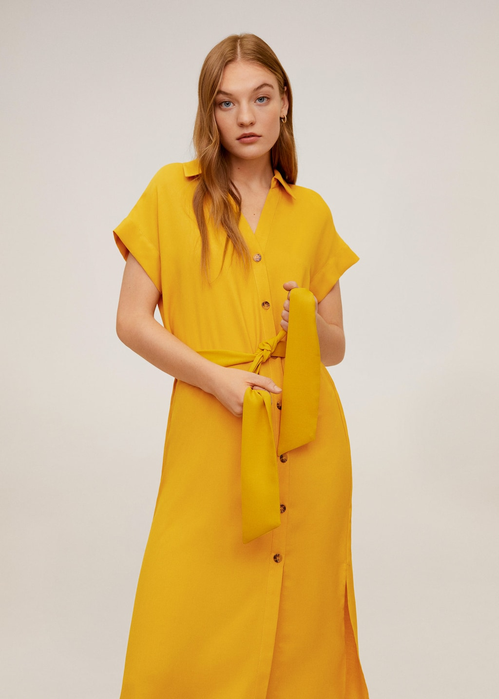 Mango + Button shirt dress