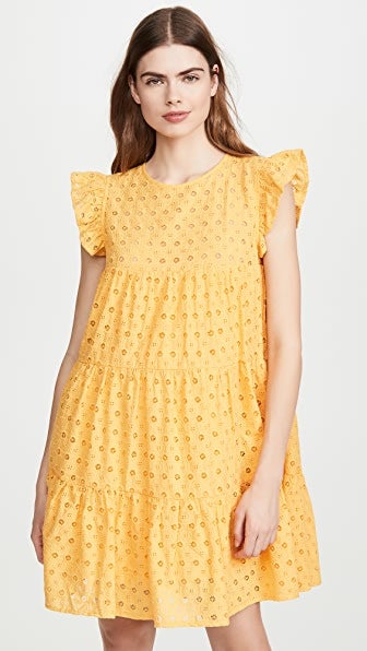 English Factory + Eyelet Tiered Dress