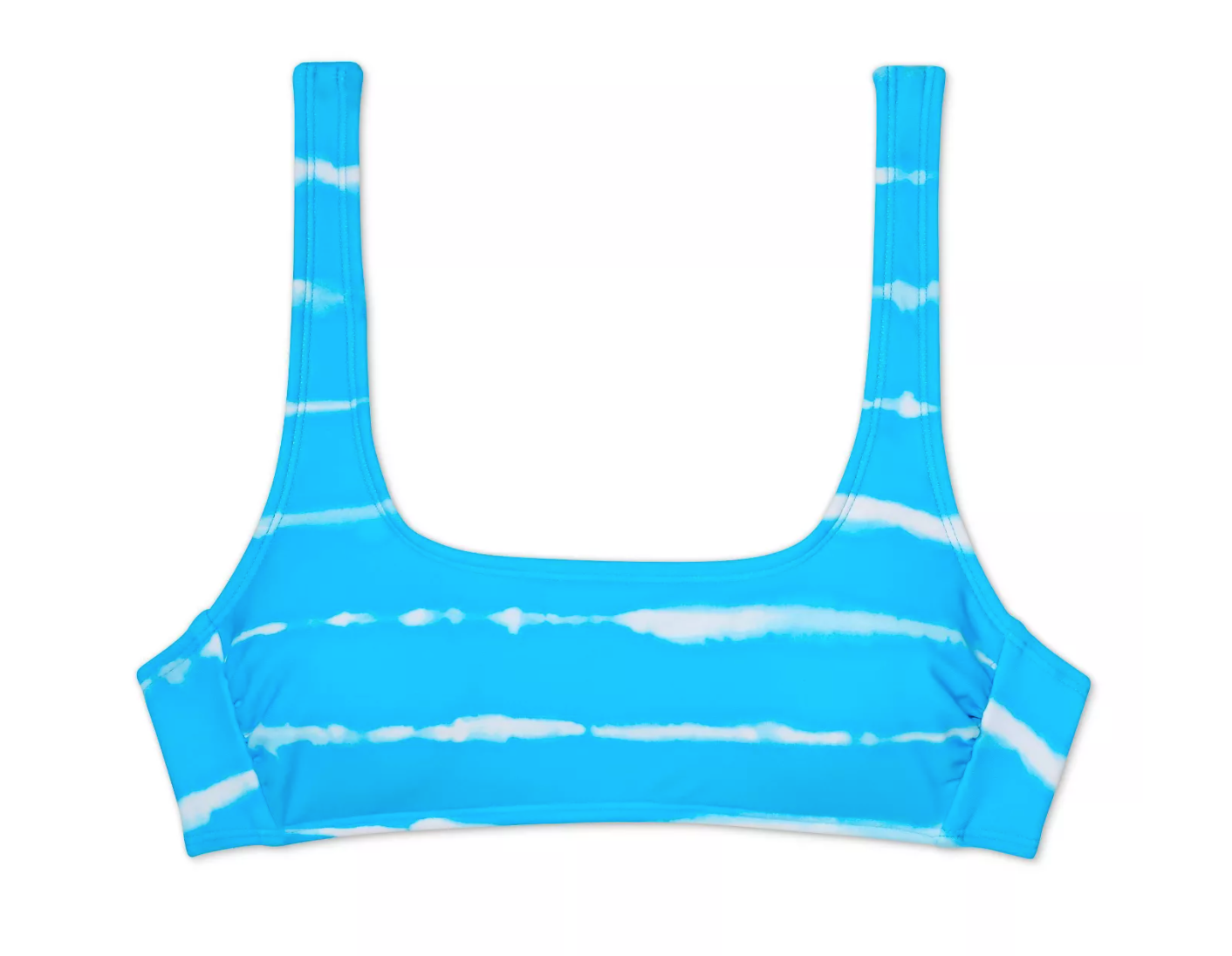 Xhilaration + Blue Tie-Dye Bralette Bikini Top