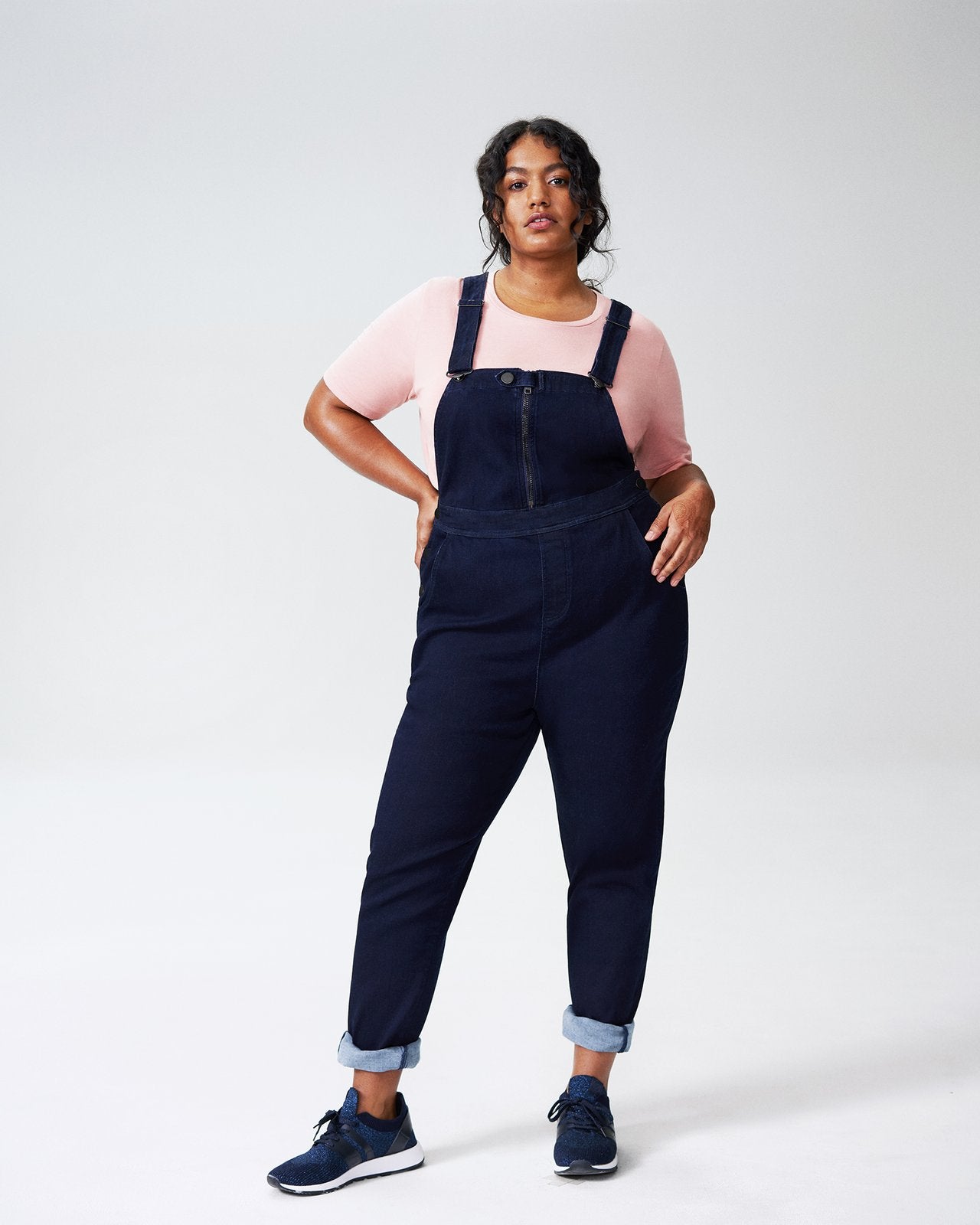 Universal Standard + Olivia Denim Overalls – Dark Indigo