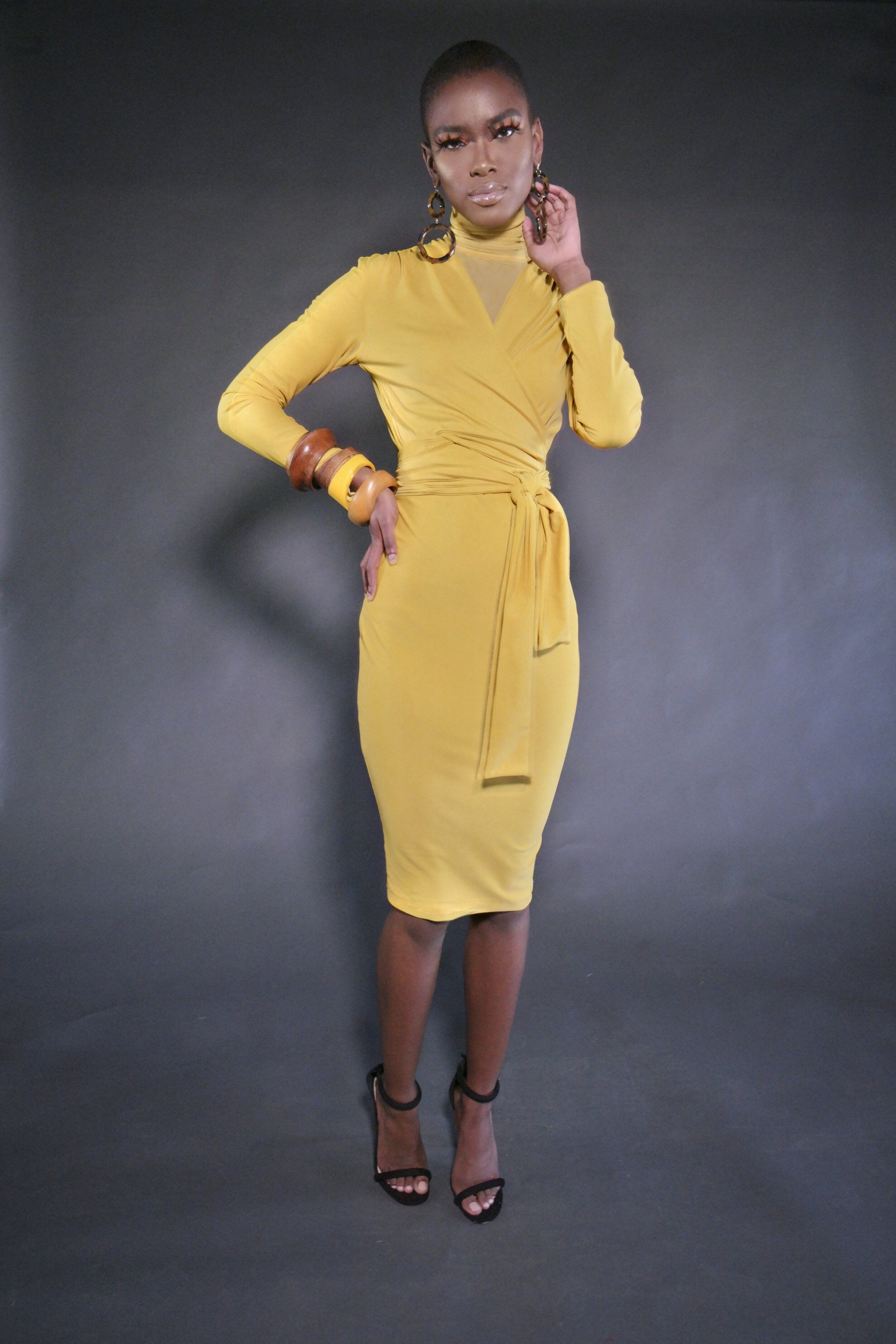 Mustard yellow evening dress | Yellow evening dresses, Evening dresses,  Summer dresses