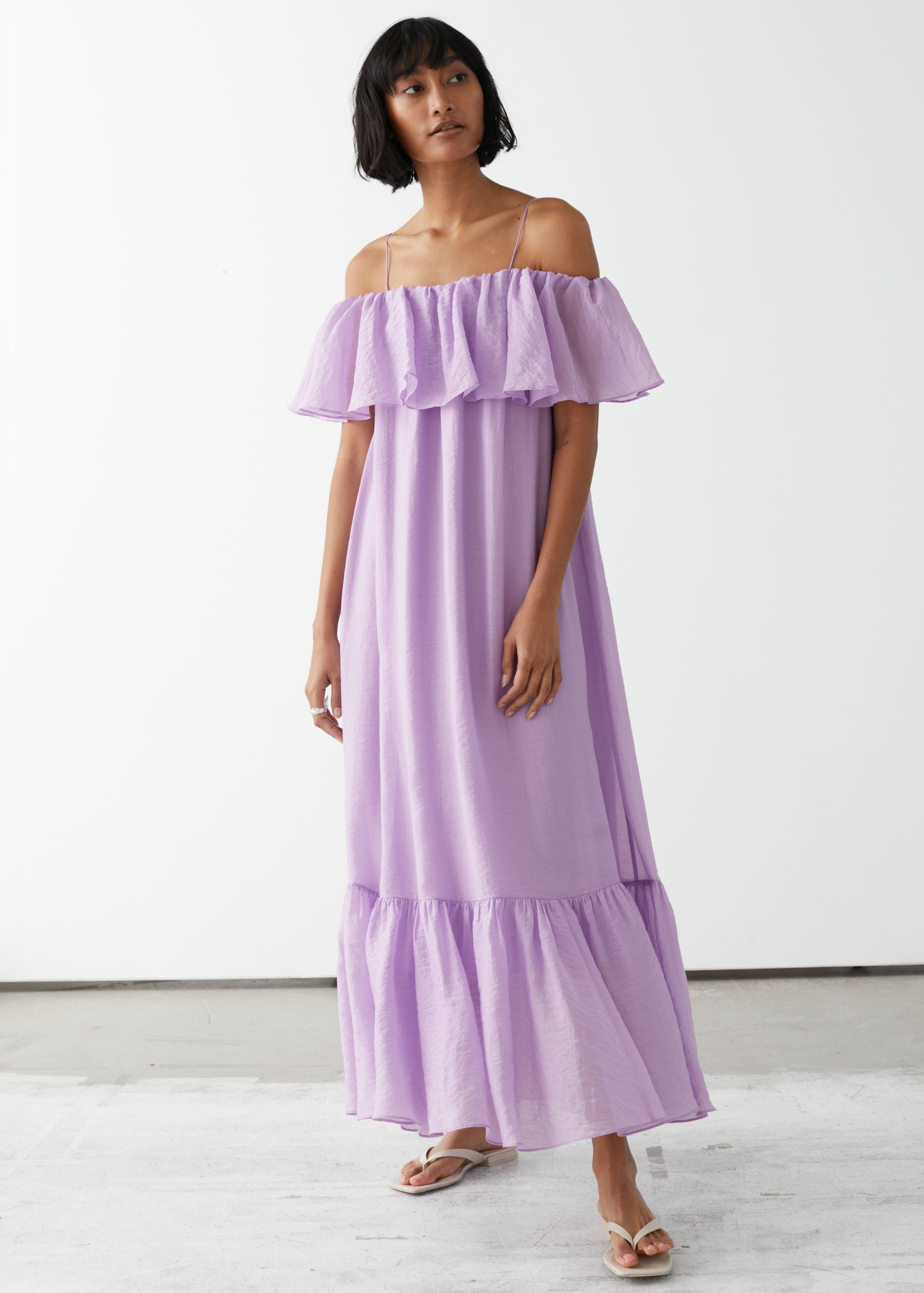 & Other Stories + Frill Maxi Dress