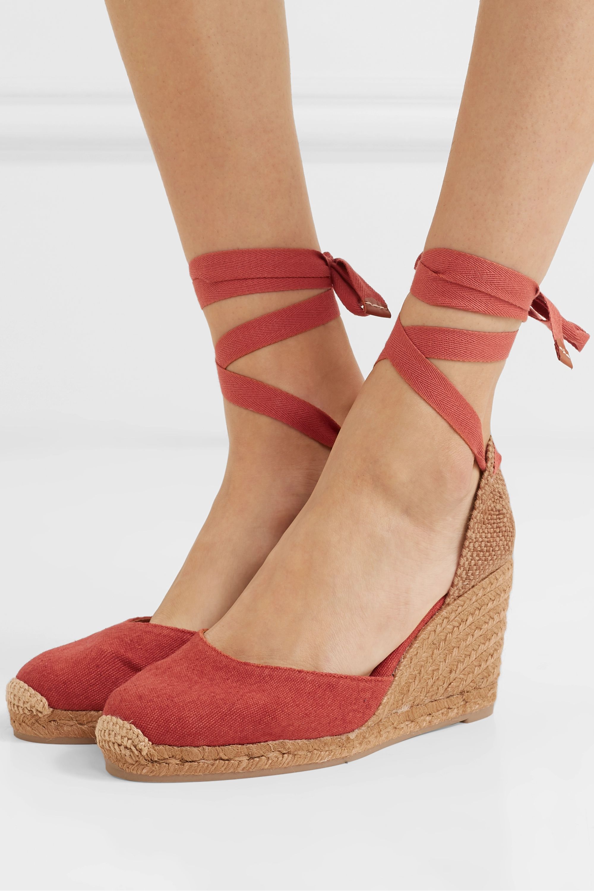 Castañer + Carina 80 Canvas Wedge Espadrilles