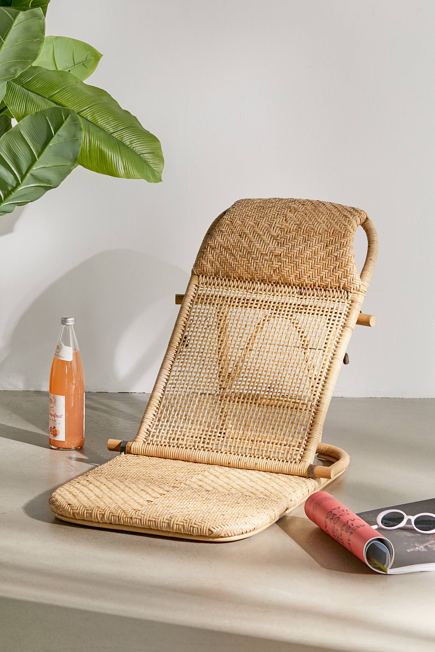 padded beach chair