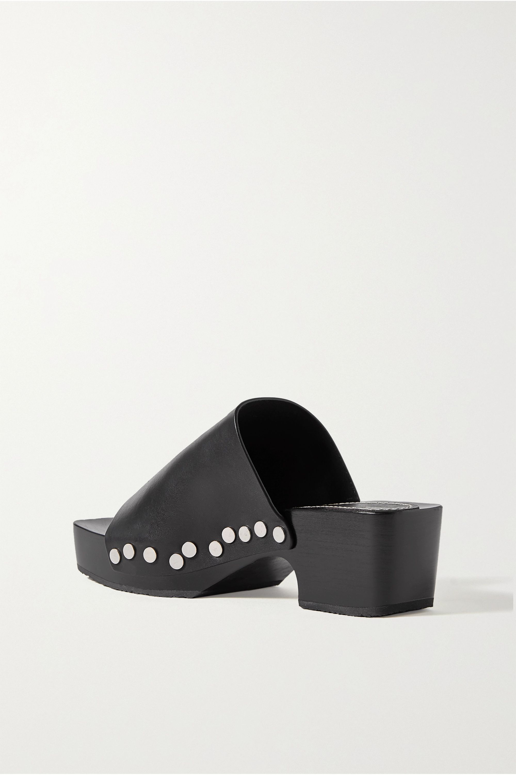 Proenza Schouler Studded Leather Platform Mules