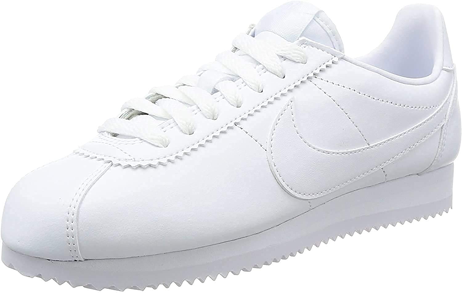 plain white leather tennis shoes