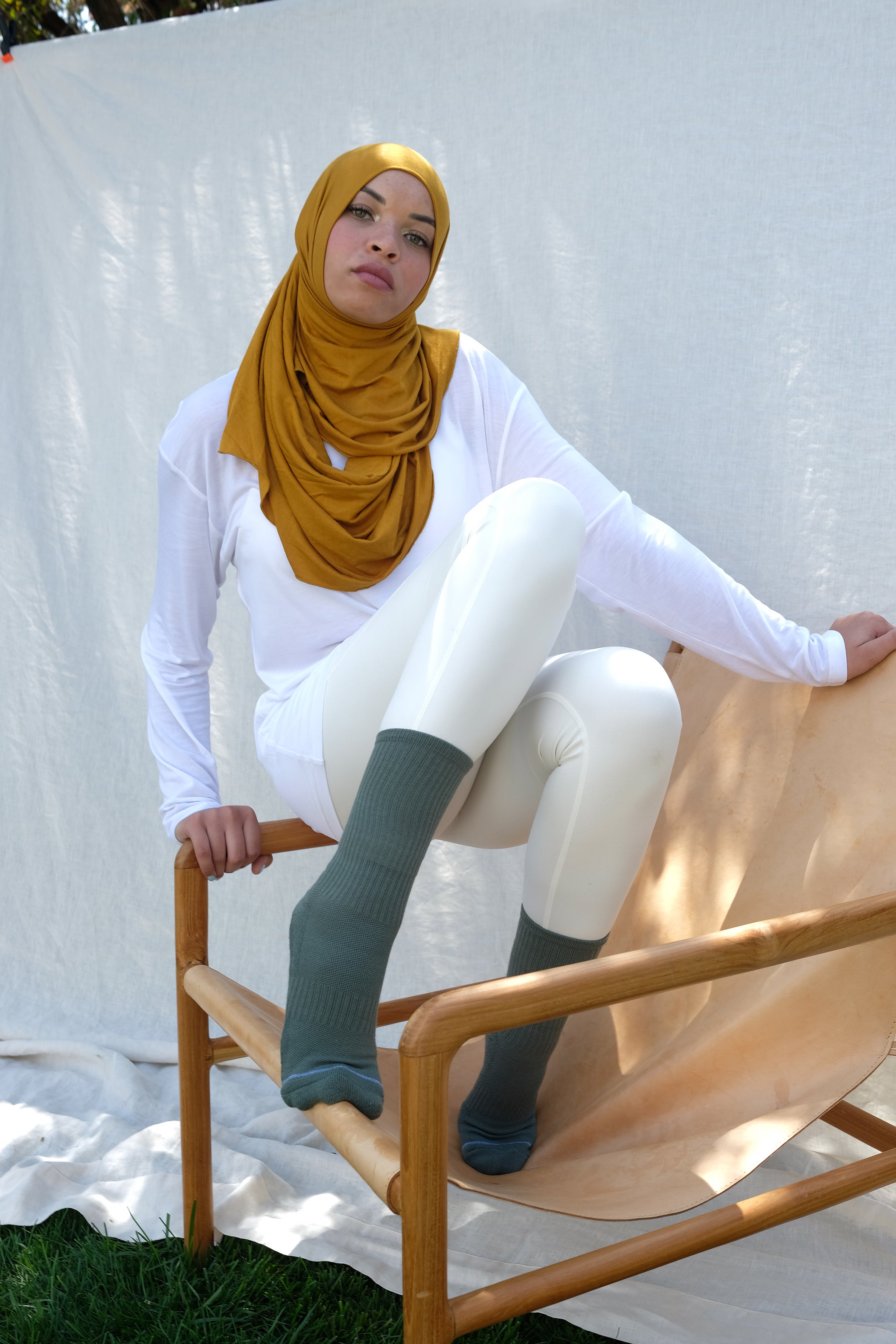 Nouri Hassan Girlfriend Collective Sustainable Socks Underwear