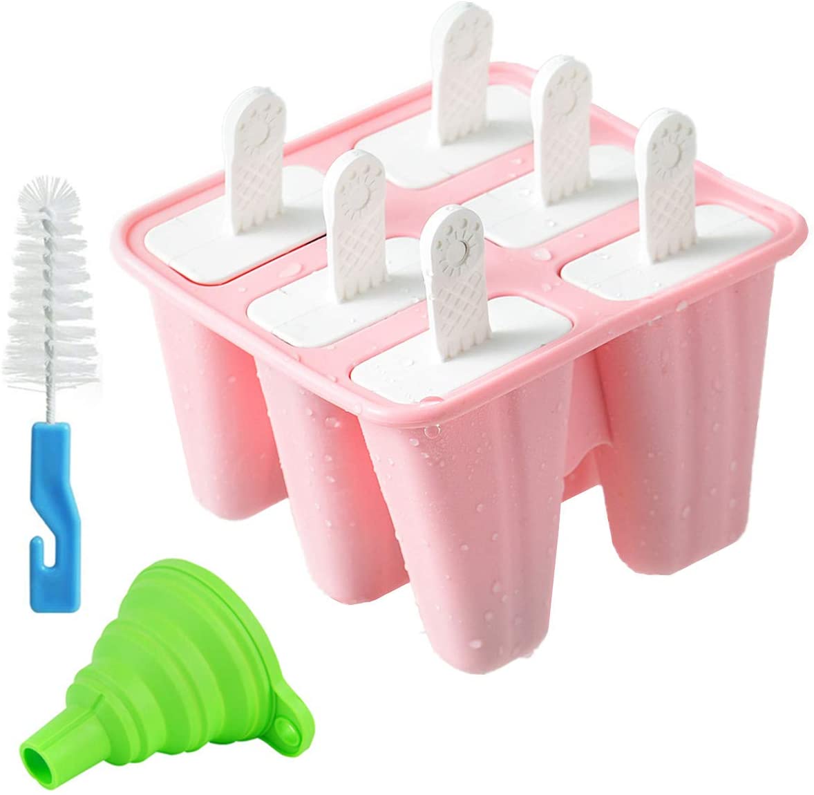 Helistar Popsicle Molds 6 Pieces Silicone Ice Pop Molds BPA Free Popsicle  Mold R