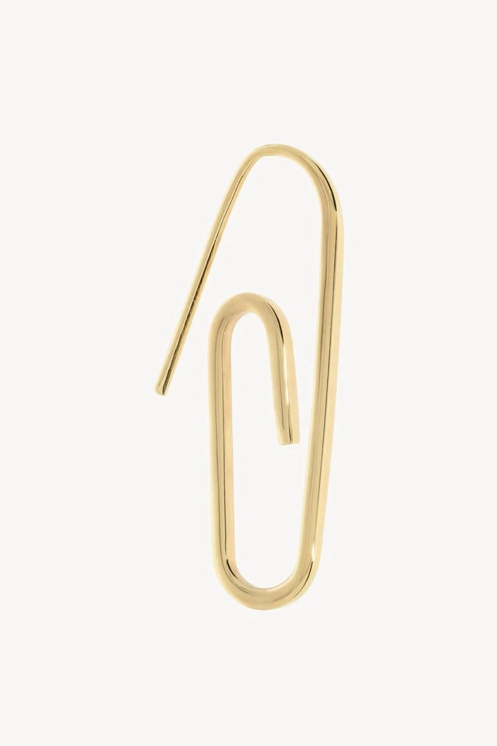 hillier bartley paperclip earring