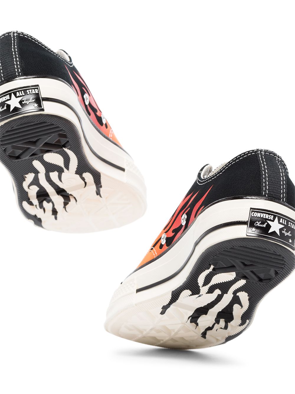 Converse hot sale flame print