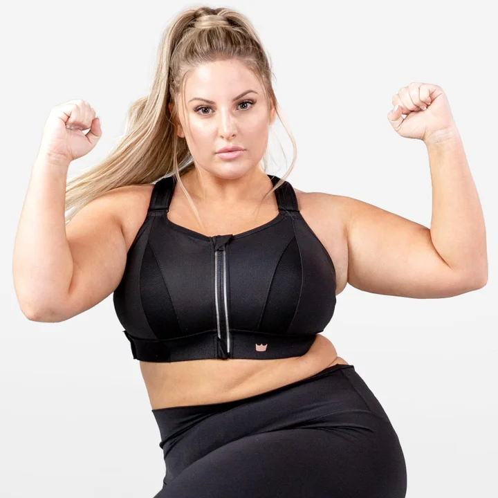 Woman plus size sports bras for