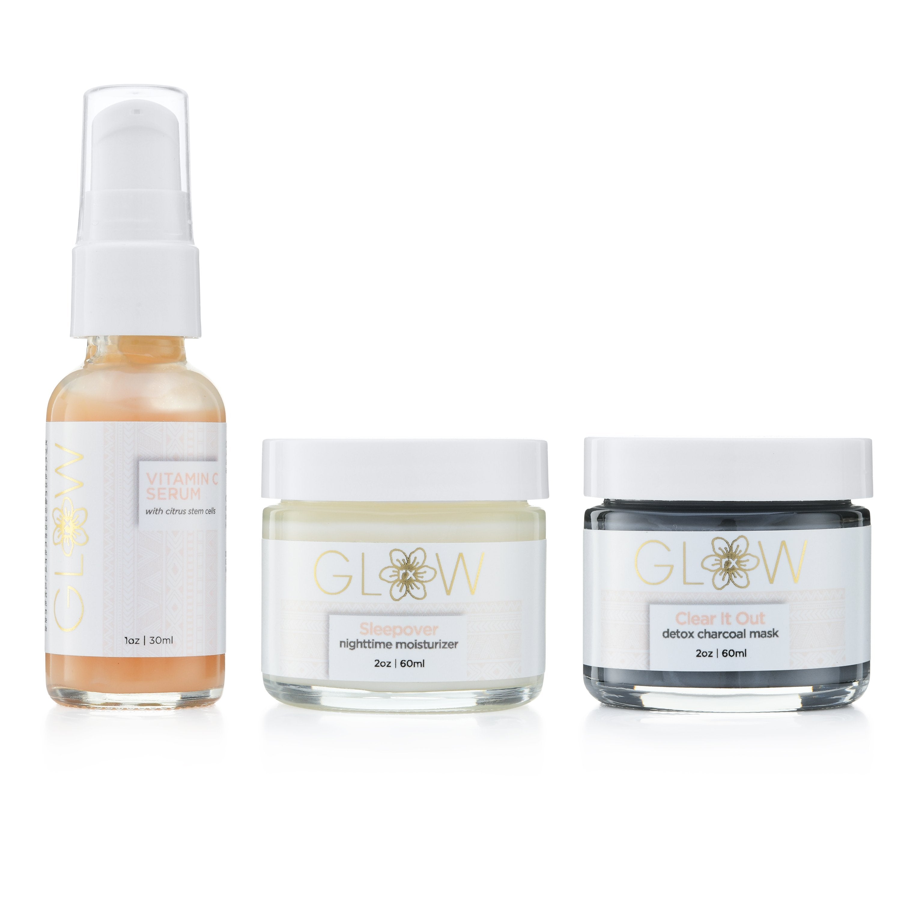 Glow Rx + GlowRx Skincare Bundle Set of 3 ($100 Value)