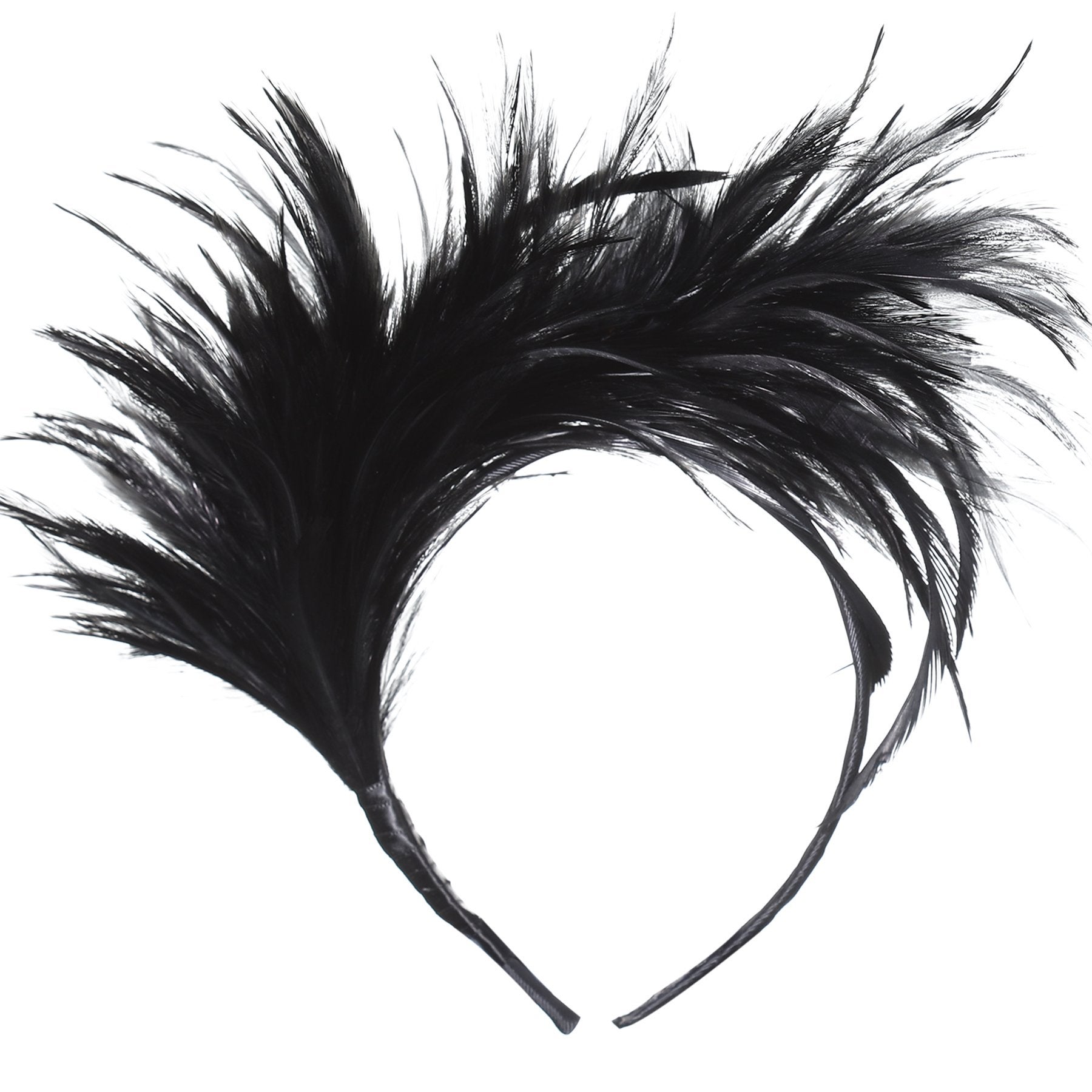 BABEYOND + 1920s Fascinator Gatsby Feather Headband