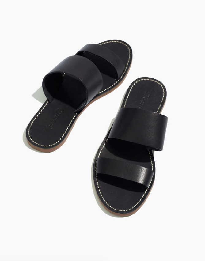 Madewell + The Boardwalk Double-Strap Slide Sandal