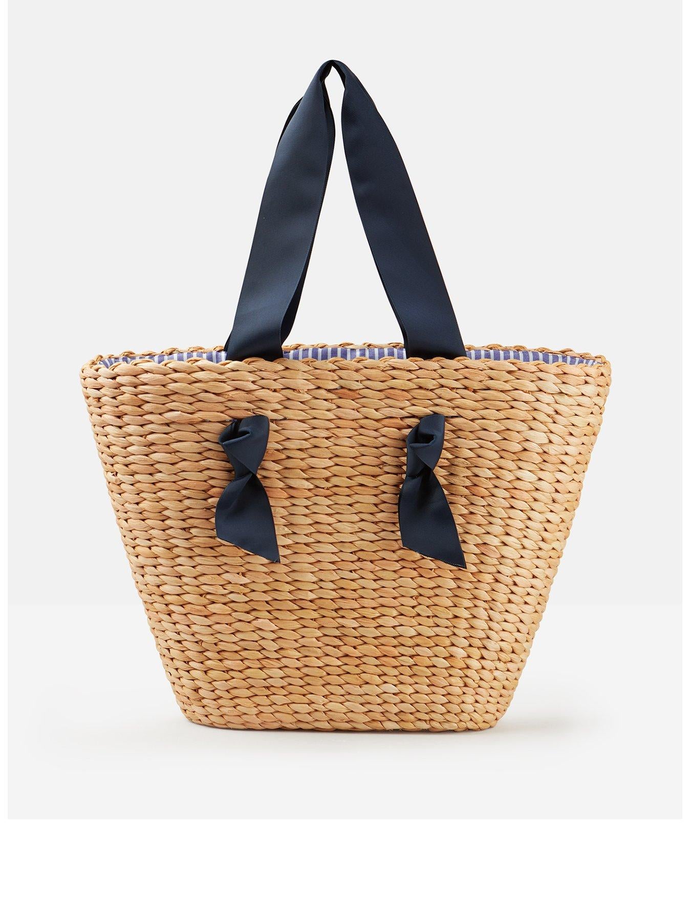 Joules straw bag new arrivals