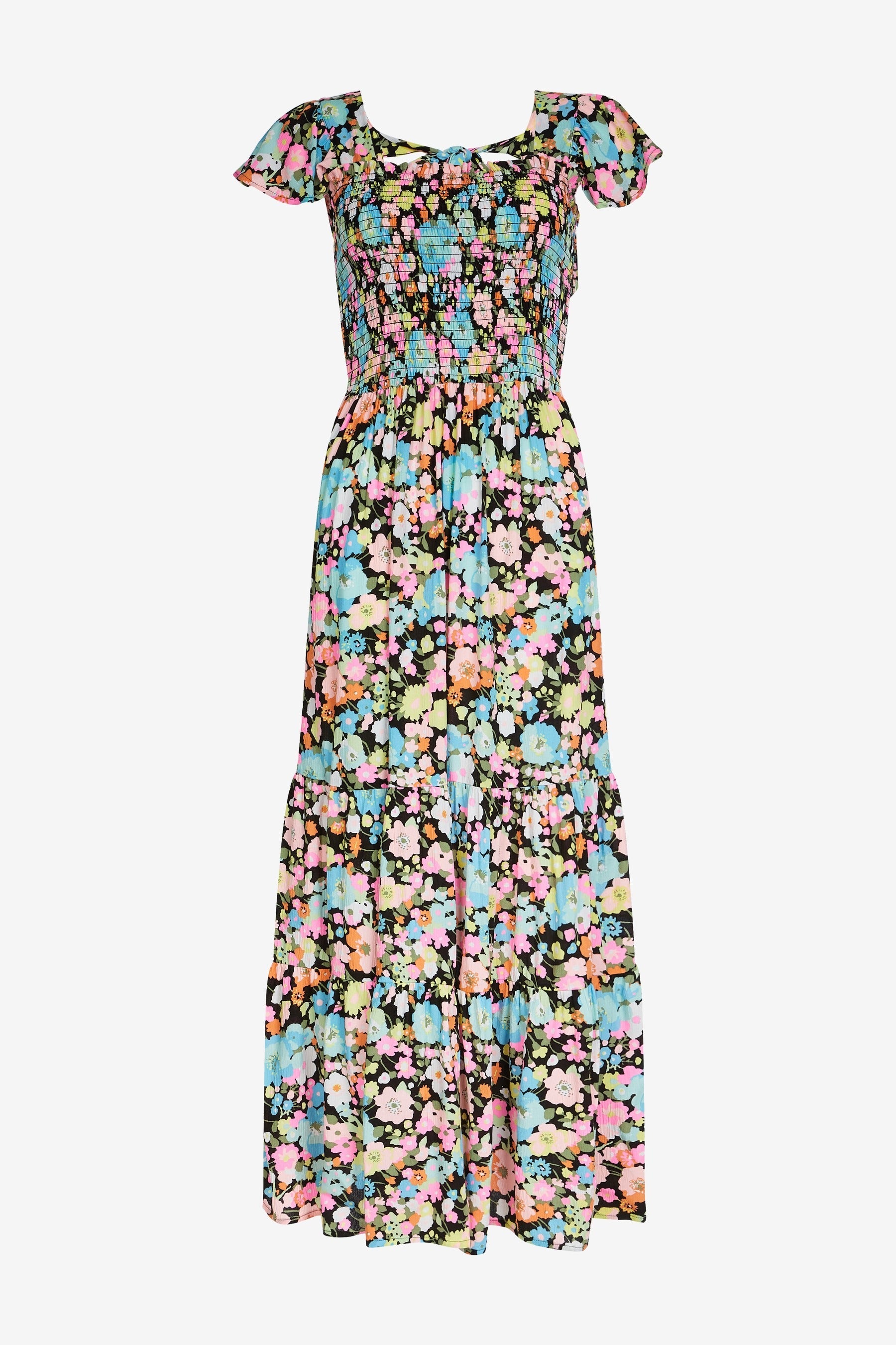 Next + Floral Shirred Maxi Dress