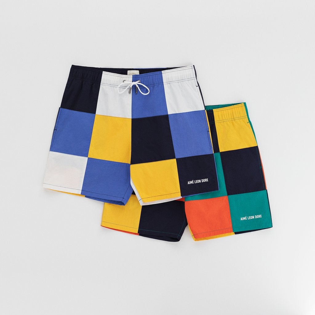 Aimé Leon Dore + Checkered Nylon Shorts