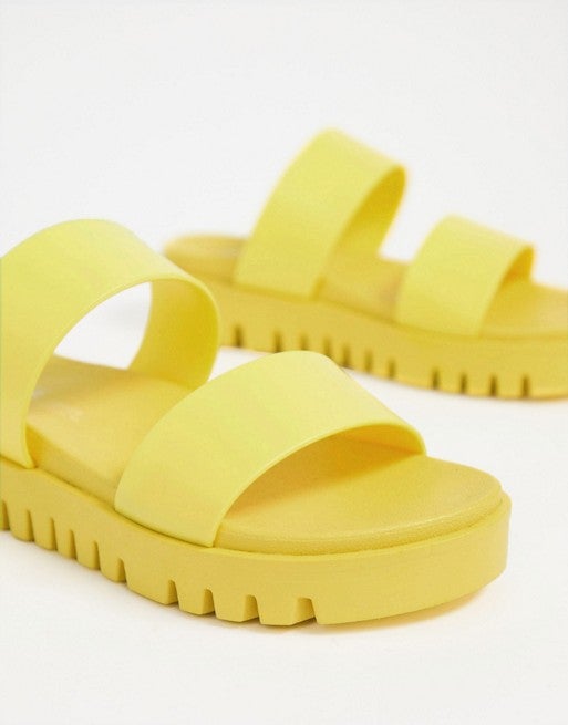 Fadey chunky best sale jelly flat sandals