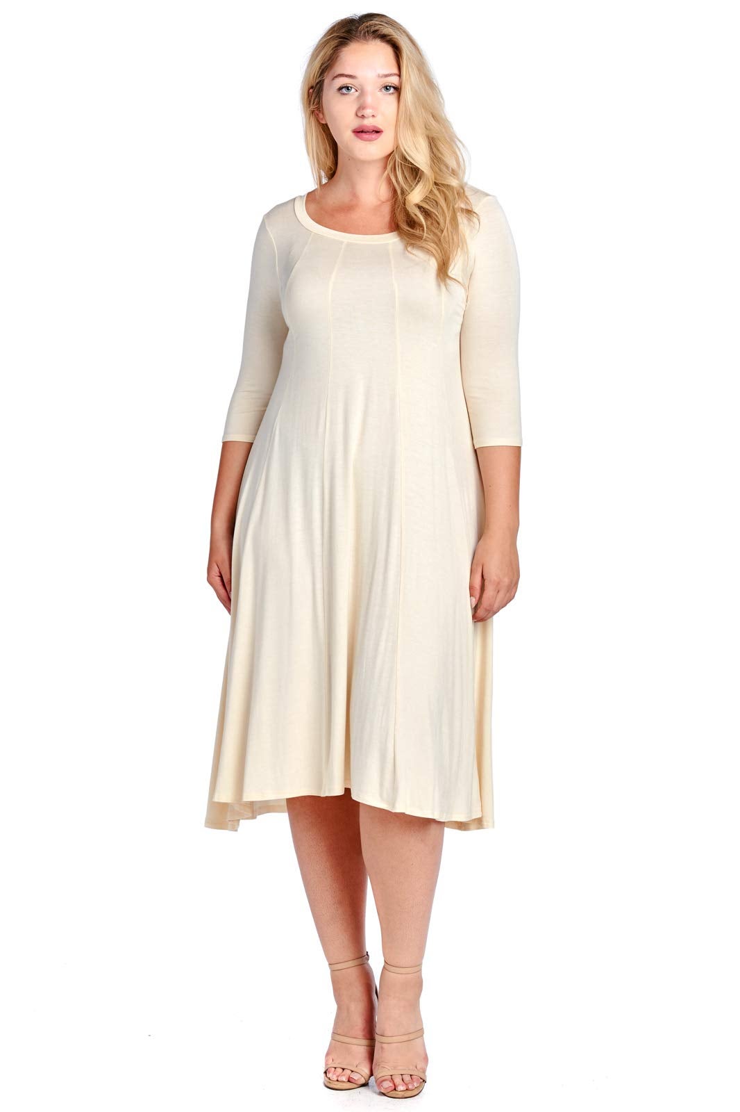 Modern Kiwi Plus Size Long Sleeve Flowy Maxi Dress