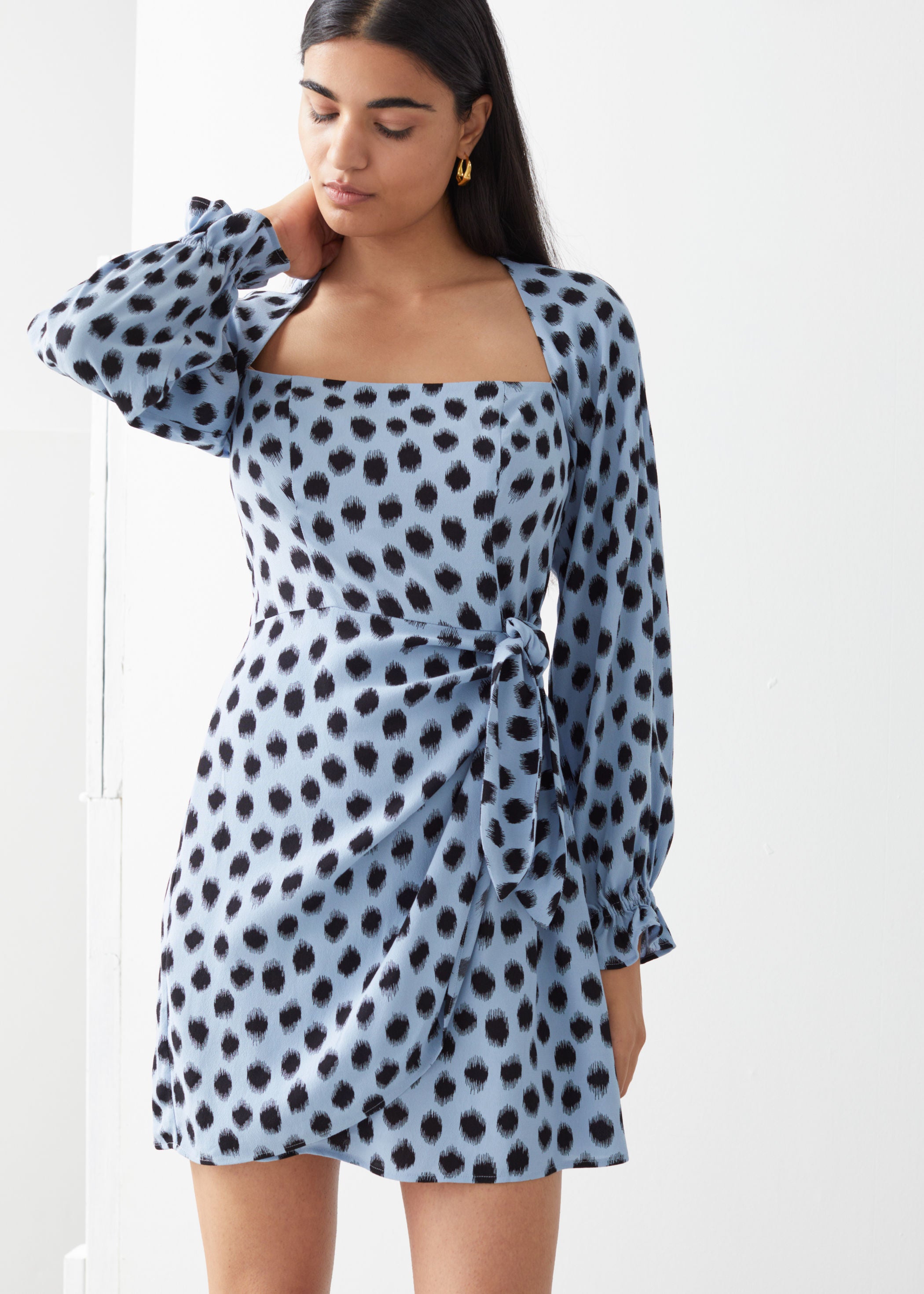 leopard print flowy dress