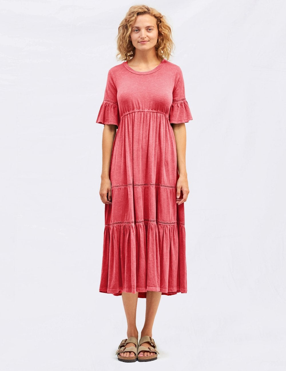 sundry peasant midi dress