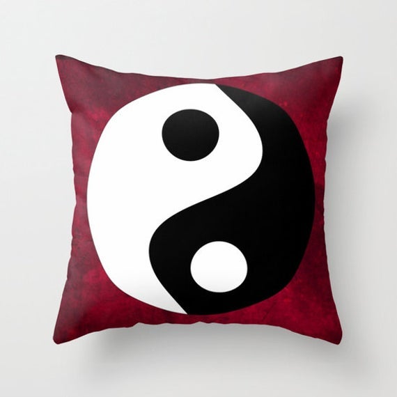 MGMart + Yin and Yang Throw Pillow